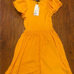 Zara Bright Orange Casual Dress